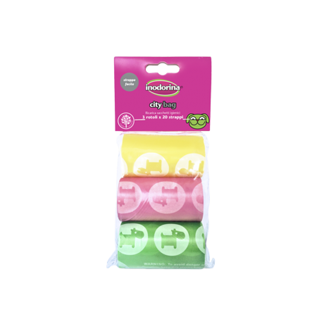 INODORINA Sacchetti Igienici Colorati 6pz x 20