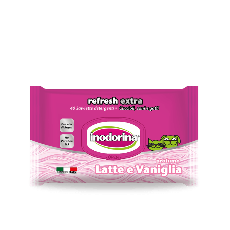 INODORINA Salviette Latte e Vaniglia 40pz