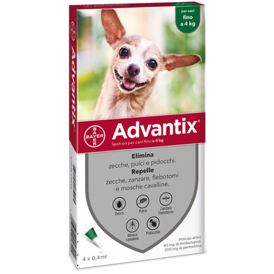 ELANCO Bayer Advantix fino a 4Kg (6 Pipette)