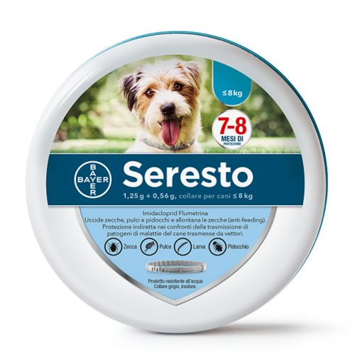 ELANCO Bayer Seresto Collare Antiparassitario fino a 8 Kg