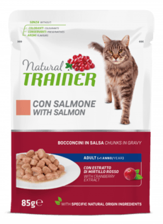 TRAINER Cat Adult Bocconcini in salsa Salmone 85gr