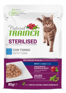 TRAINER Cat Sterilised Bocconcini in salsa Tonno 85gr
