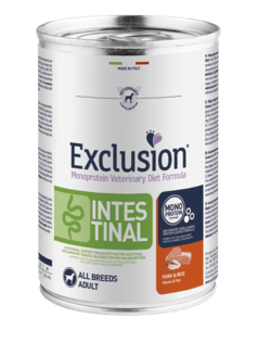 EXCLUSION Intestinal All Breed Adult Maiale e Riso 400gr