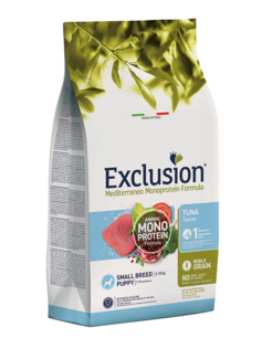 EXCLUSION Cane Mediterraneo Small Puppy Tonno 2Kg