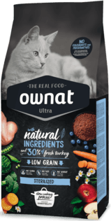 OWNAT Ultra Cat Sterilised Low Grain Tacchino1,5Kg