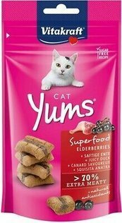 VITAKRAFT Cat Yums con Anatra e Sambuco Snack Gatto