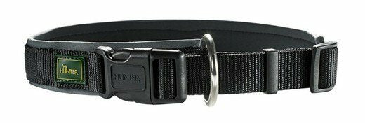 HUNTER Collare Neoprene Nero 60-55cm / 25mm