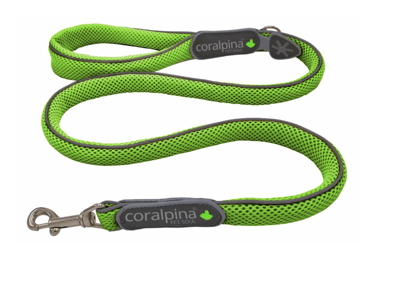 CORALPINA Guinzaglio Cinquetorri Fluo Green