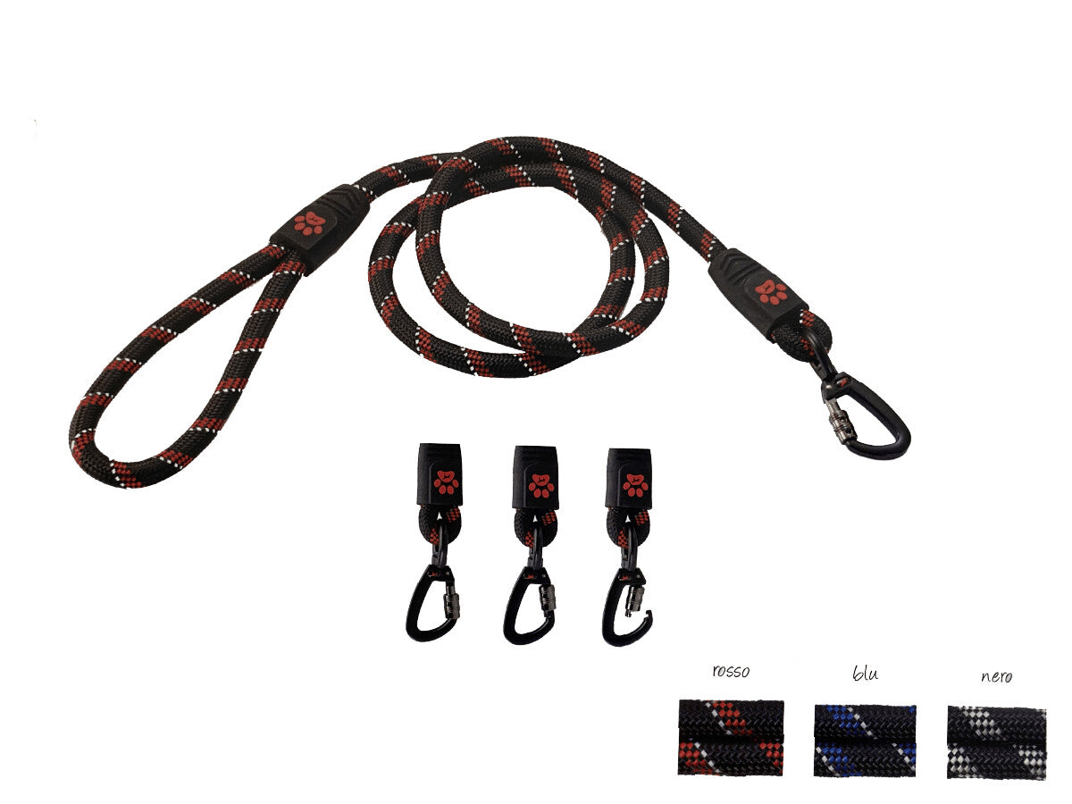 GIMDOG Guinzaglio in Corda Click&Lock 8mm/13mm