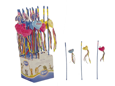 LEOPET Canna con Cuore Gioco per Gatto