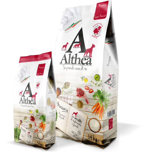 ALTHEA Masseria Super Premium Monoproteico Hypoallergenic Agnello Medium/Maxi Adult 14Kg