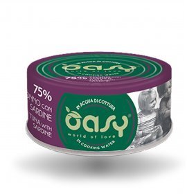 OASY Cat Natural Tonno con Sardine More Love in Lattina 24x70gr