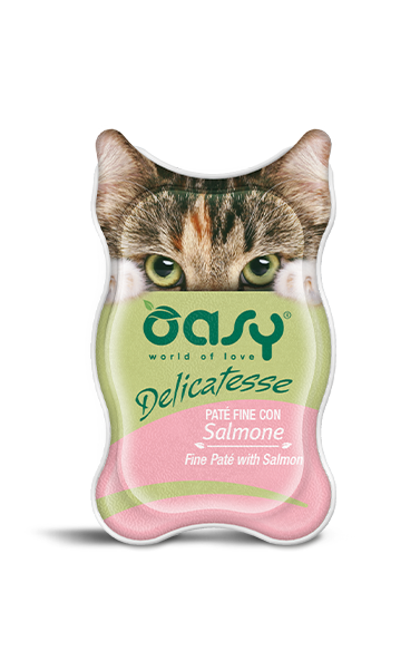OASY Cat Delicatesse Patè con Salmone 18x85gr