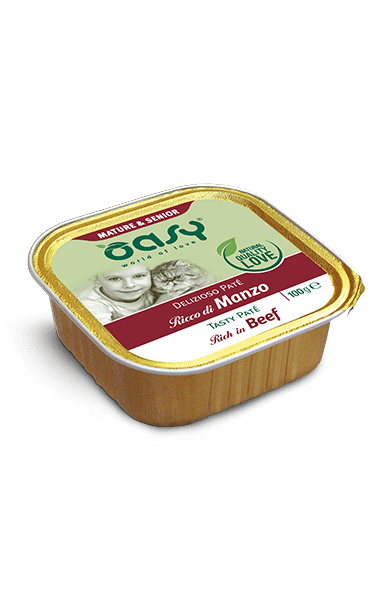 OASY Cat Adult Mature&Senior Patè di Manzo 100Gr