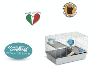 LEOPET GABBIA IGNACIO PER CRICETI, TOPOLINI, GERBILLI E PICCOLI RODITORI