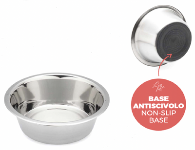 LEOPET Ciotola Standard Inox Antiscivolo