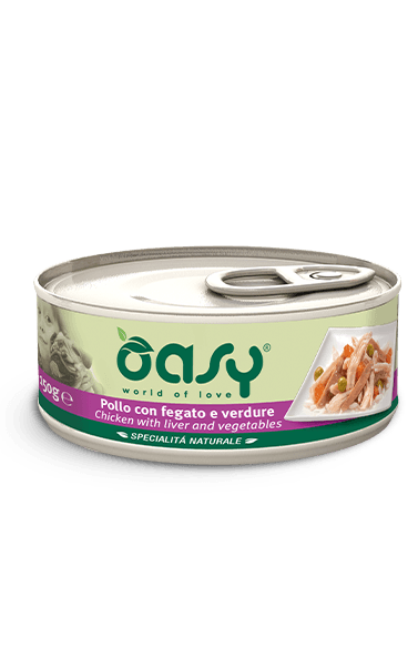 OASY Cane Pollo con Fegato e Verdure al Naturale 24x150gr