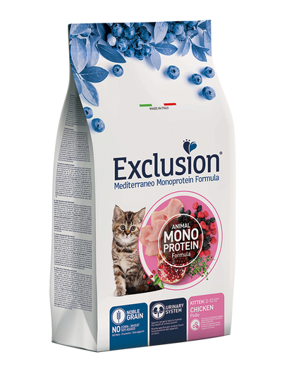 EXCLUSION Gatto Kitten Pollo 12Kg
