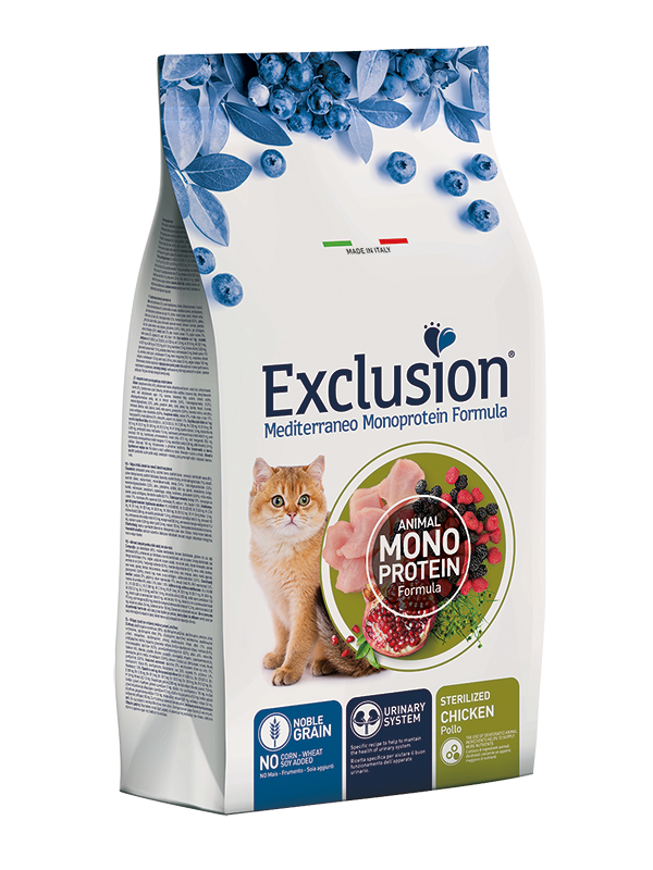 EXCLUSION Gatto Sterilised Pollo 12Kg
