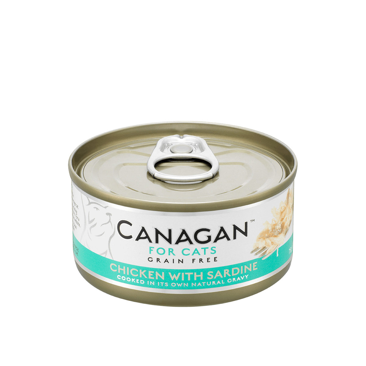 CANAGAN Gatto Pollo con Sardine Natural Grain Free 75gr