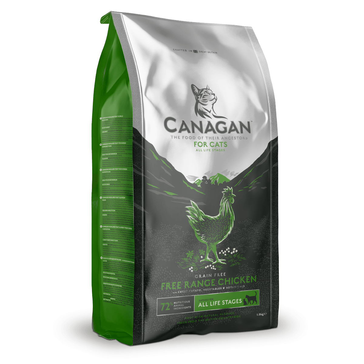 CANAGAN Gatto Pollo Ruspante Grain Free 400Gr