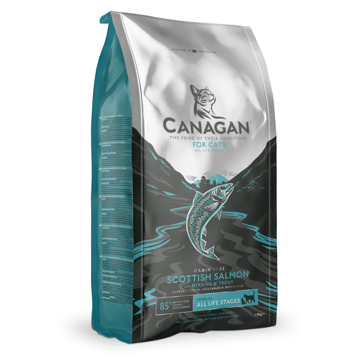 CANAGAN Gatto Salmone Scozzese Grain Free 1,5Kg