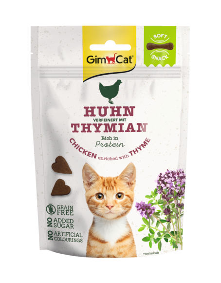GIMCAT Snack Soft con Pollo e Timo 60Gr