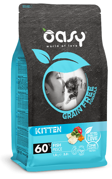 OASY Cat Kitten Grain Free Pesce 1,5Kg