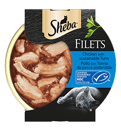 SHEBA Cat Filetti con Pollo e Tonno 60Gr