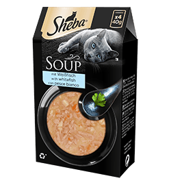 SHEBA Cat Soup con Pesce Bianco 4x40Gr