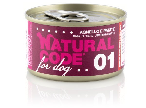 NATURAL CODE 01 Cane Agnello e Patate 90Gr