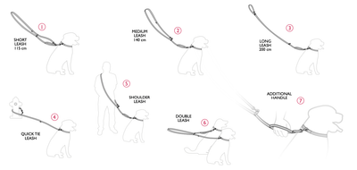 AMIPLAY Be Happy Guinzaglio Regolabile 7 in 1 Watermelon