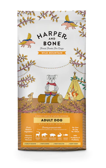 HARPER&BONE Dog Medium Adult Wild Mountain Grain Free 2Kg