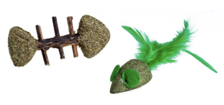 LEOPET Set Topolino con Lisca in Catnip