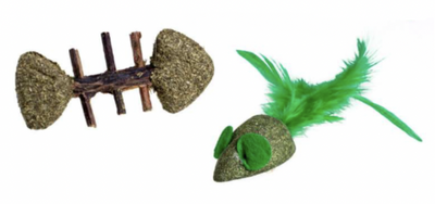 LEOPET Set Topolino con Lisca in Catnip