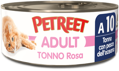 PETREET A10 Cat Tonno Rosa con Pesce dell'Oceano 70Gr