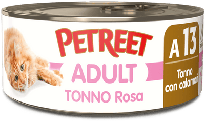 PETREET A13 Cat Tonno Rosa con Calamari 70Gr