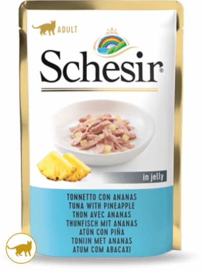 SCHESIR Cat Bustina Tonno con Ananas in Jelly 85Gr