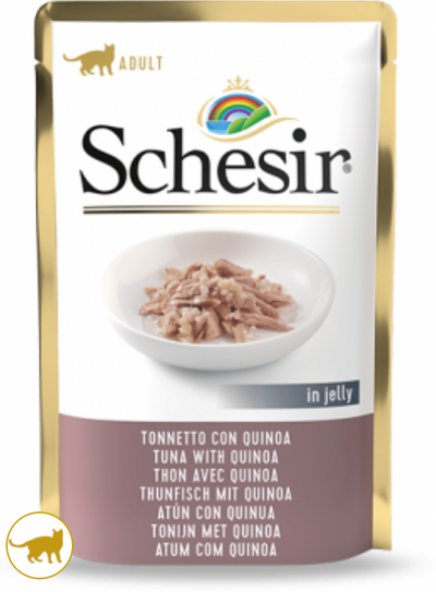SCHESIR Cat Bustina Tonno con Quinoa in Jelly 85Gr
