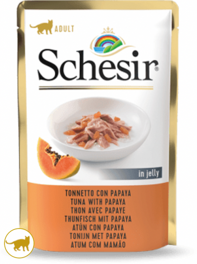 SCHESIR Cat Bustina Tonno con Papaya in Jelly 85Gr