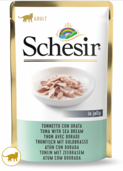 SCHESIR Cat Bustina Tonno con Orata in Jelly 85Gr