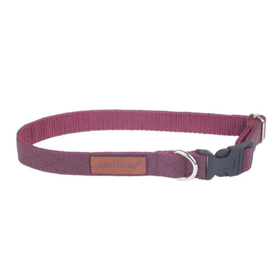 AMIPLAY Collare Regolabile CAMBRIDGE Borgogna