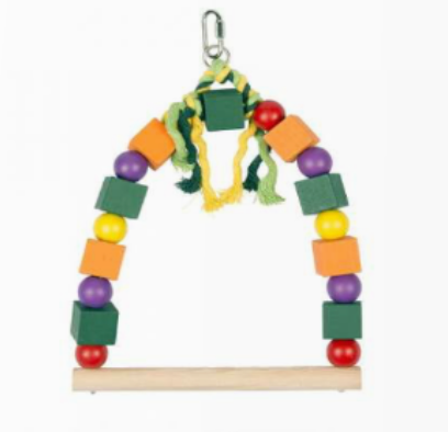 LEOPET Altalena in Legno Colorato 29 cm