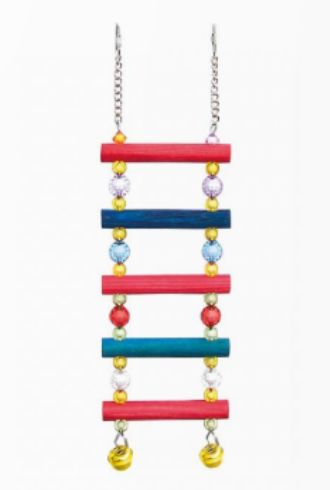 LEOPET Scaletta in Legno Colorato 42 cm