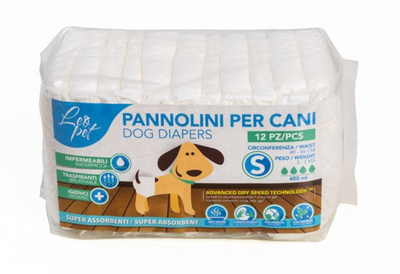 LEOPET Pannolini Mutandina per Cani 12pz