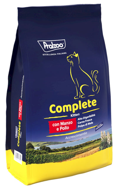 PRALZOO Gatto Complete Kitten con Manzo e Pollo 350gr