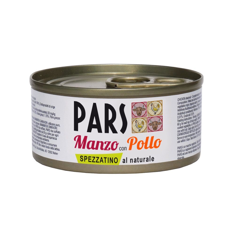 PARS Spezzatino Manzo con Pollo 70Gr