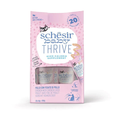 SCHESIR Cat baby thrive mousse pollo da 20 gr x 8 in busta