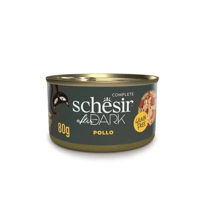 SCHESIR Cat After Dark Filetti Pollo in brodo da 80 gr in lattina (12pz)