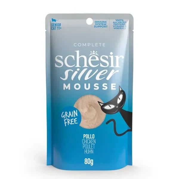 SCHESIR Cat Silver Mousse Pollo da 80 gr in busta (12pz)